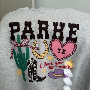 PARKE AUSTIN Gray Mockneck Sweatshirt - LIMITED EDTION